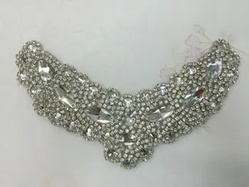 

Crystal rhinestone applique,rhinestone applique patch for wedding decoration