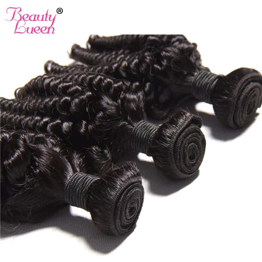 Malaysian Afro Kinky Curly Weave Human Hair Bundles Can Buy 3/4 Bundles Hair Extension BEAUTY LUEEN Non-Remy Hair Weaving