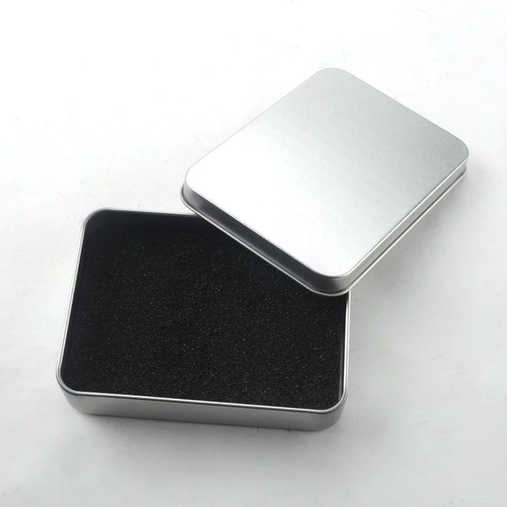 

Mini Metal Tin Storage Box Case Coin Candy Key USB Survival Kit Organizer