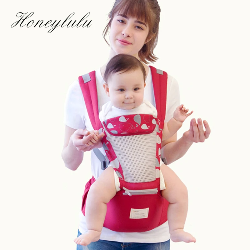 Honeylulu дышащая сетчатая слинг для новорожденных кенгуру Рюкзак Хипсит|Рюкзаки и