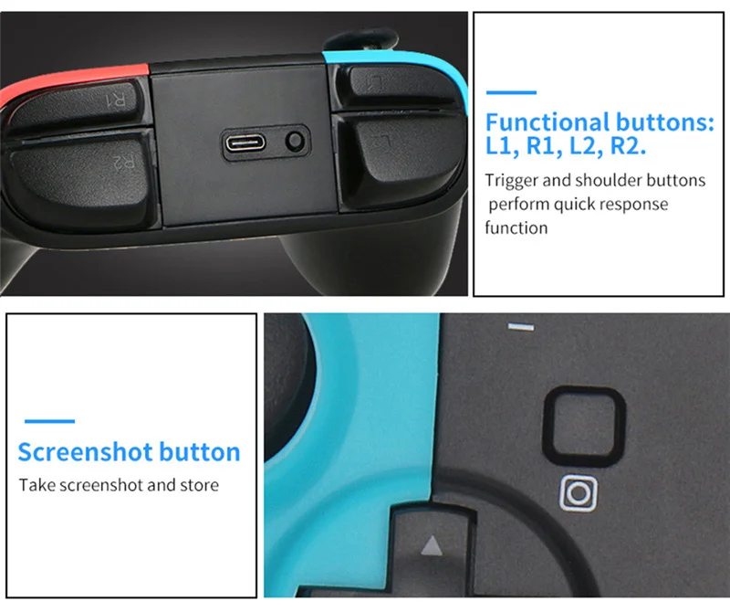 Bluetooth беспроводной геймпад с переключателем для консольный переключатель Nintendo и PC контроллер геймпад джойстик