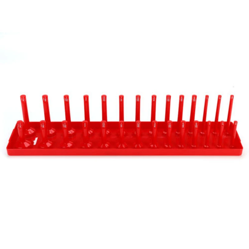 

1/4" 3/8" 1/2" Metric SAE Socket Tray Rack Holder Storage Tool Organizer
