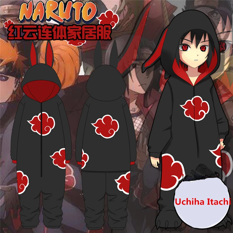 Ограниченная серия, Editio Naruto Akatsuki Uchiha Itachi, маскарадные костюмы для женщин и мужчин, пижамы, банный халат для взрослых и детей, теплые плотные комбинезоны, костюмы