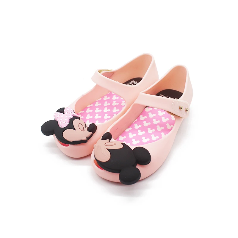 Мини Мелисса Ultragirl сладкий обувь для девочек близнецов мышь стиль детская обувь пляжные сандалии милые Melissa пластиковые сандалии для девочек