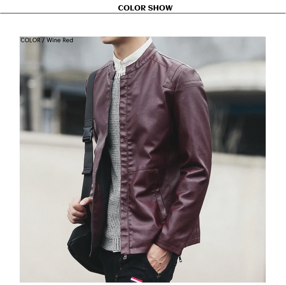 red leather jacket mens