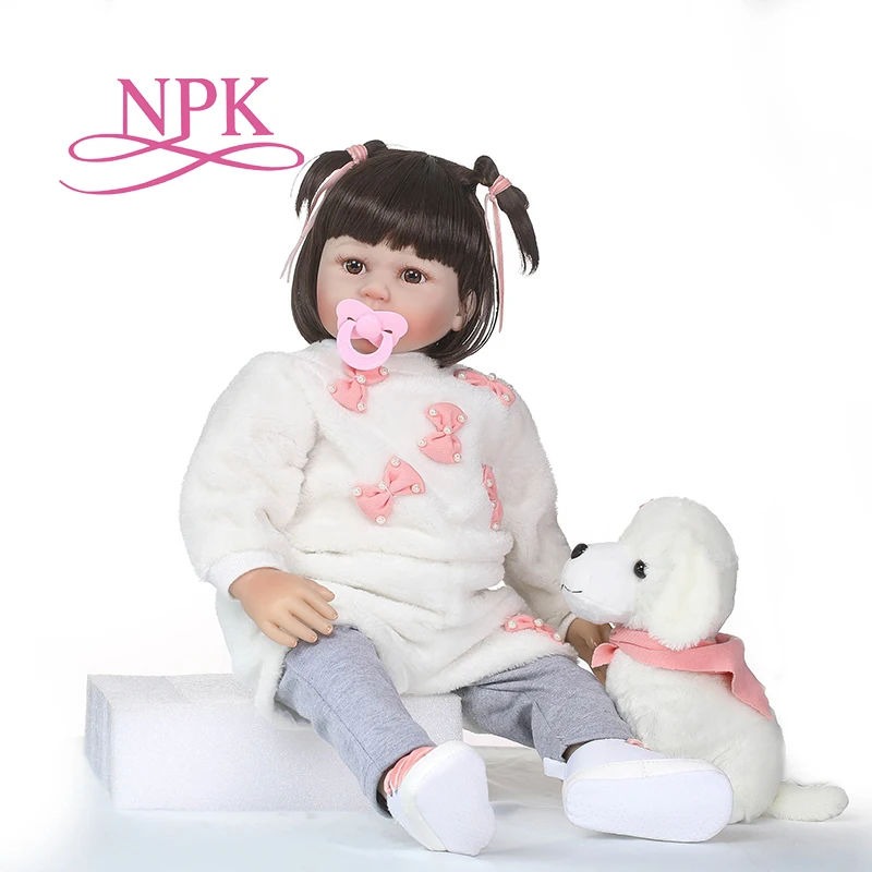 

NPK lifelike Baby Dolls 22 Inch 55cm Realistic Soft Vinyl Reborn Dolls Kid's Birthday Christmas Gift Brinquedos
