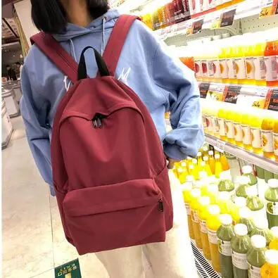 Joypessie,, женский рюкзак, школьные сумки для девочек, женский рюкзак, Mochila, рюкзак в консервативном стиле, рюкзак, дорожная сумка, рюкзак - Цвет: wine red KDM6681