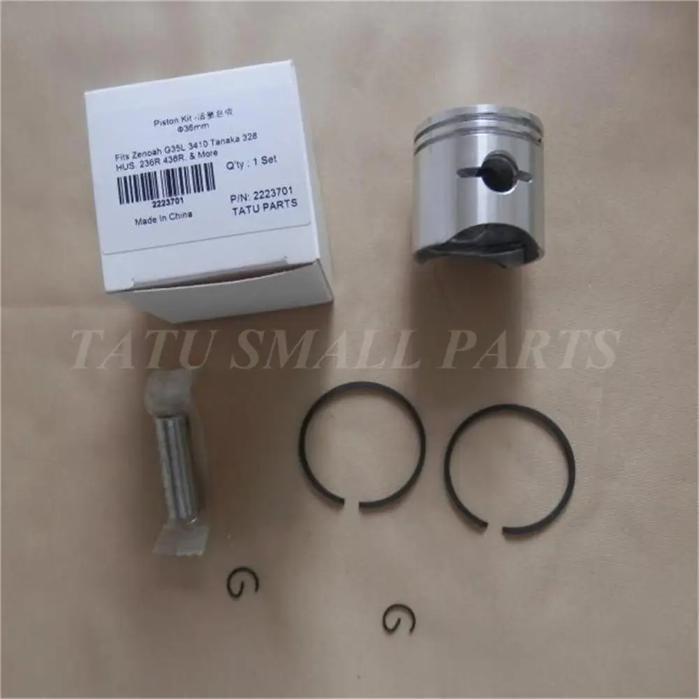 36MM PISTON KIT ZENOAH G3K G45L 3410 HUS 236R 436R 1