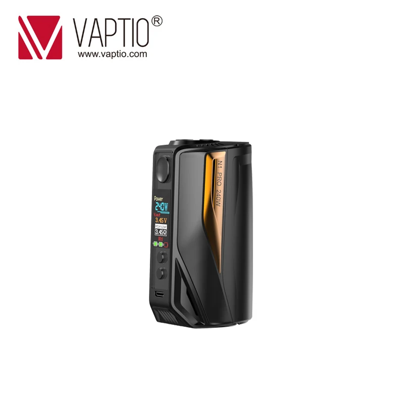 Электронная сигарета Vaptio 240 Вт коробка мод N1 Pro дисплей встроенный внешний 2/3*18650