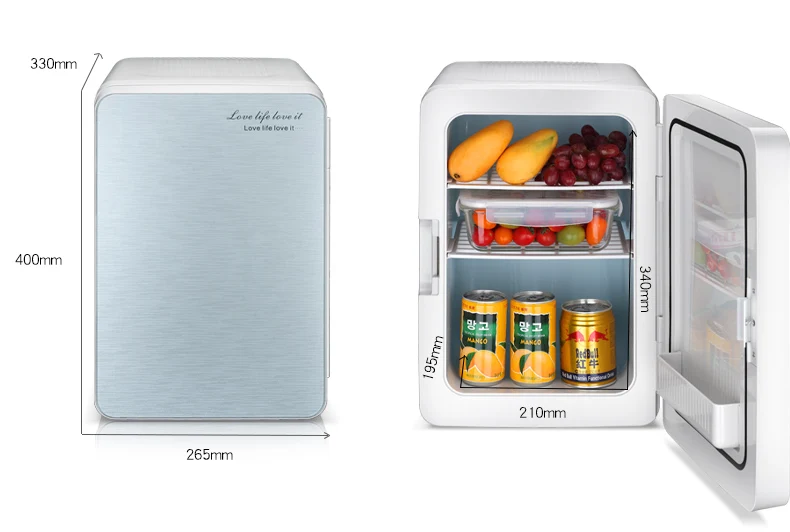 Мини-холодильник 2 в 1, 20 л, домашний автомобильный мини-холодильник, 12 В/220 В, морозильная камера, мини холодильник, морозильная камера