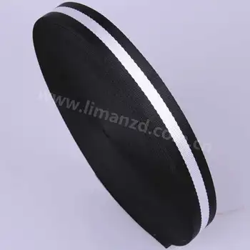 

black/white nylon webbing,striped nylon webbing tape
