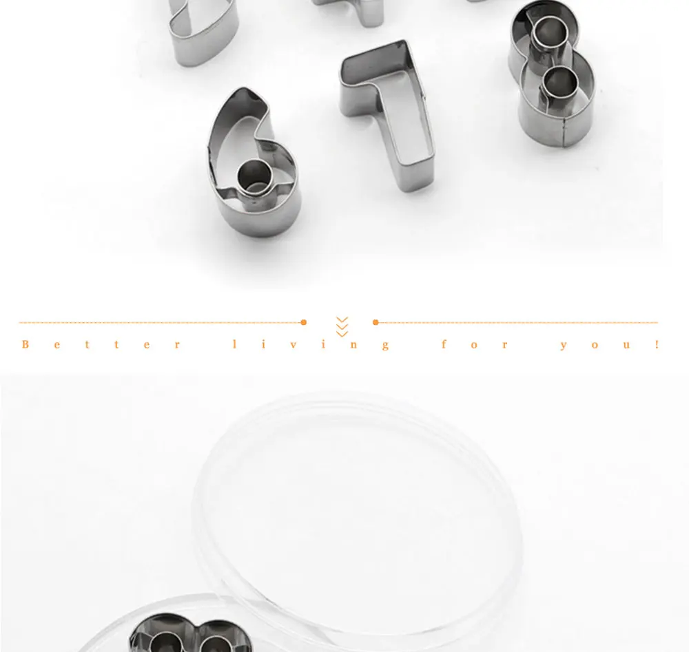 Baking Pastry Tools Stainless Steel Biscuit Cookie Cutter Number Shapes Cookie Mold Pastry Baking Accessories 9pcs (4)