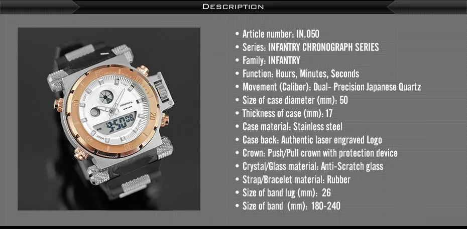 Мужские часы от ведущего бренда, роскошные золотые большие военные часы, мужские аналоговые цифровые часы для мужчин, Авиатор, спортивные часы, мужские часы