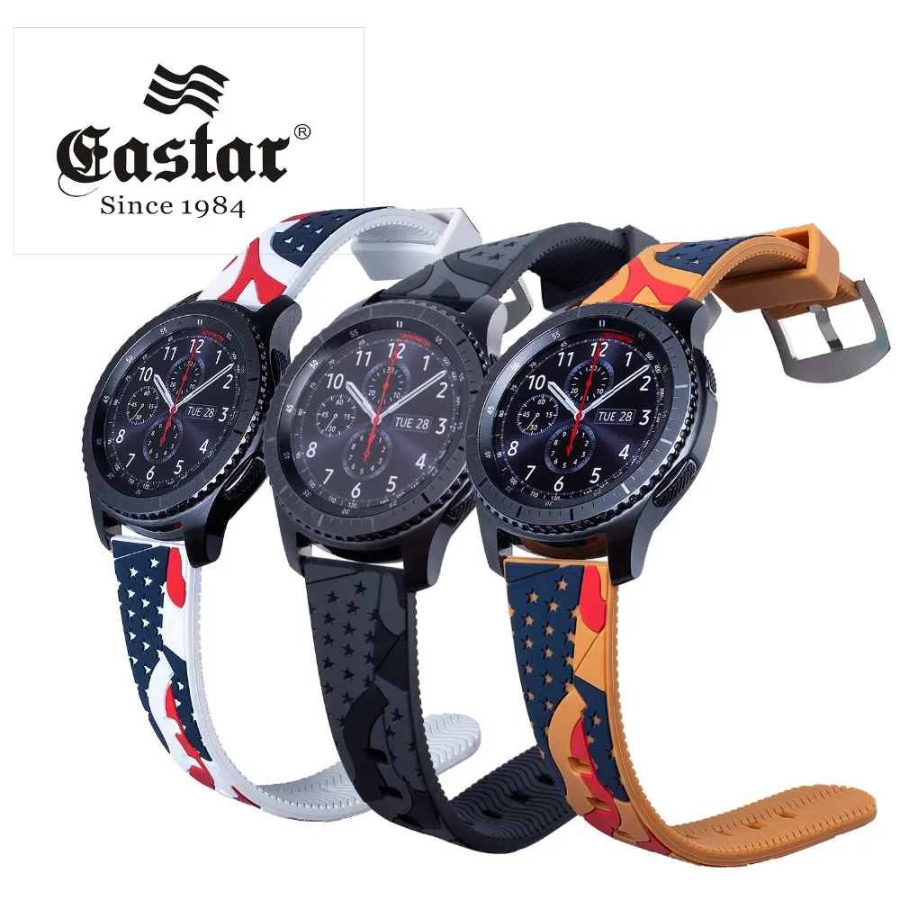 Силиконовый ремешок для часов Amazfit bip Samsung Gear S3 Frontier классический 22 мм смарт часы