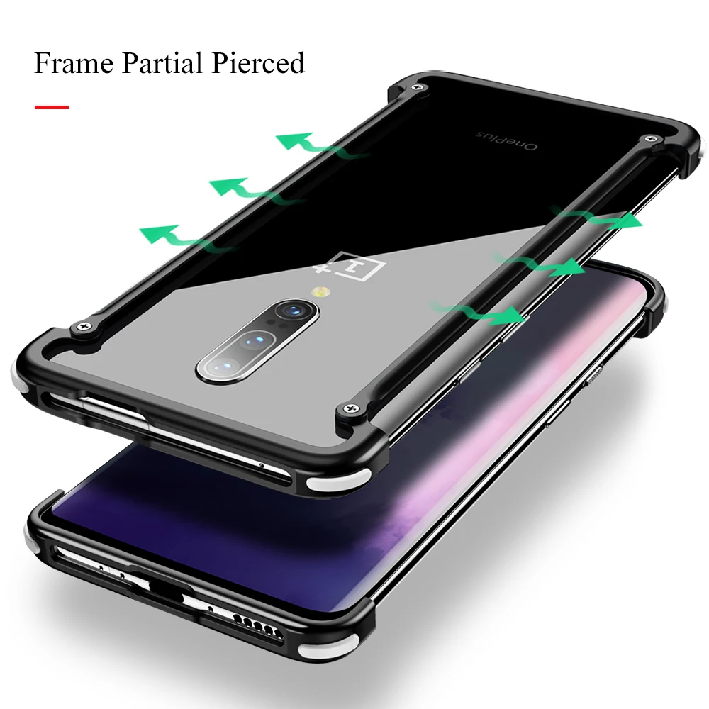 Роскошный металлический чехол OATSBASF для Oneplus 7t индивидуальная подушка