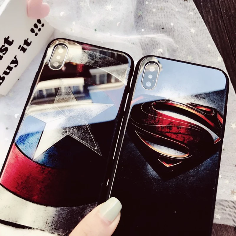 Чехол для телефона Marvel s Apple iPhone 5 5S SE чехол Супермен Капитан Америка закаленное