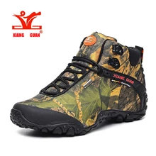 XiangGuan/Мужская и женская уличная походная обувь; водонепроницаемые парусиновые спортивные Трекинговые ботинки; нескользящая обувь; обувь для альпинизма; 36-48