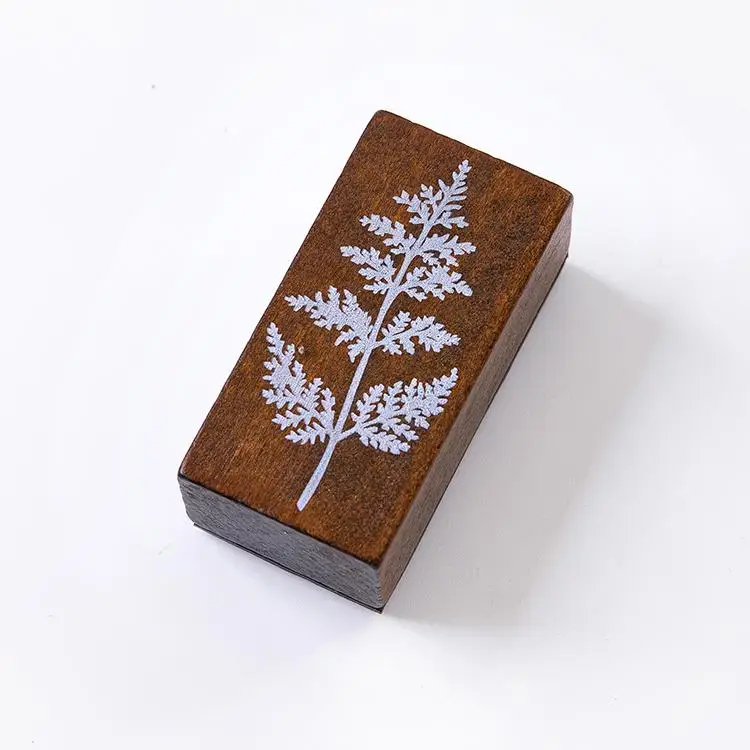 Forest Vintage Cute Diy Wooden Rubber Stamps Diary Scrapbooking Stamps Set For Kids School Diy Cards Crafting - Цвет: B