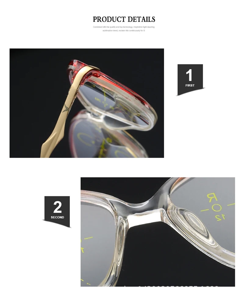 SOZOTU Мультифокальные Прогрессивные очки для чтения для мужчин и женщин, очки для пресбиопической диоптрии по рецепту+ 1,0+ 1,5+ 2,0+ 2,5+ 3,0 YQ598