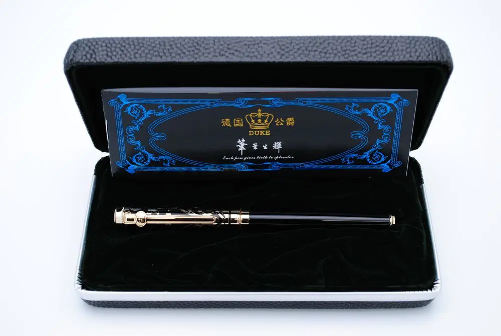 Duke Sapphire авторучка M Nib оригинальная коробка элегантная и роскошная чернильная