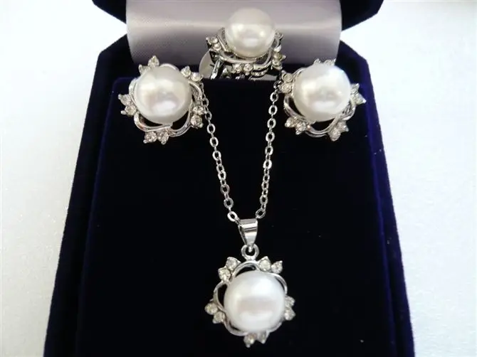 

Fashion Silver Plated Latest Design Earrings Ring(#7.8.9)Pendant Jewelry Set>^^1>18K gold plated watch Quartz stone CZ crystal