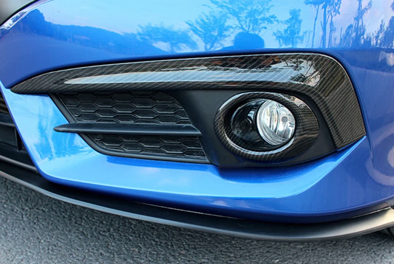 4 шт. ABS углеродного волокна внешние автомобильные принадлежности передние противотуманные фары Противотуманные фары Чехлы для ламп для Honda Civic 10th
