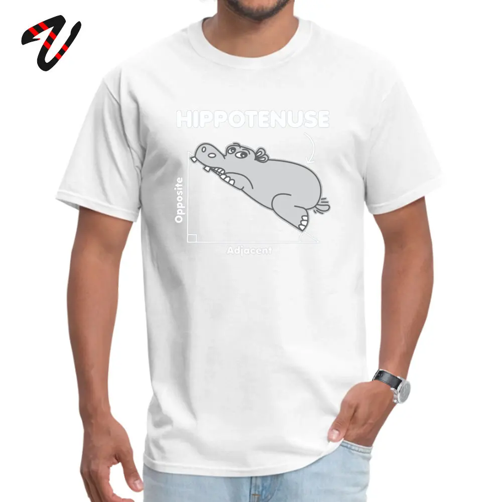 Group Short Sleeve Tops Shirts Summer O Neck All Cotton Men T-shirts Hippotenuse Hippo Group Clothing Shirt Newest Hippotenuse Hippo 23876 white