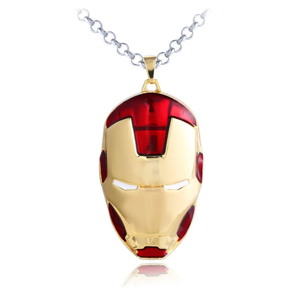 Large Size Iron Man 3D Animation Jewelry Pendant Alloy Keychain Pendant