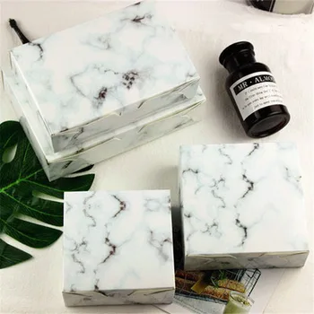 

18X12X4.5cm Marble Design Paper Box, Cake Cookie Macaron Chocolate Party Gifts Packaging Box 100pcs\lot Free shipping