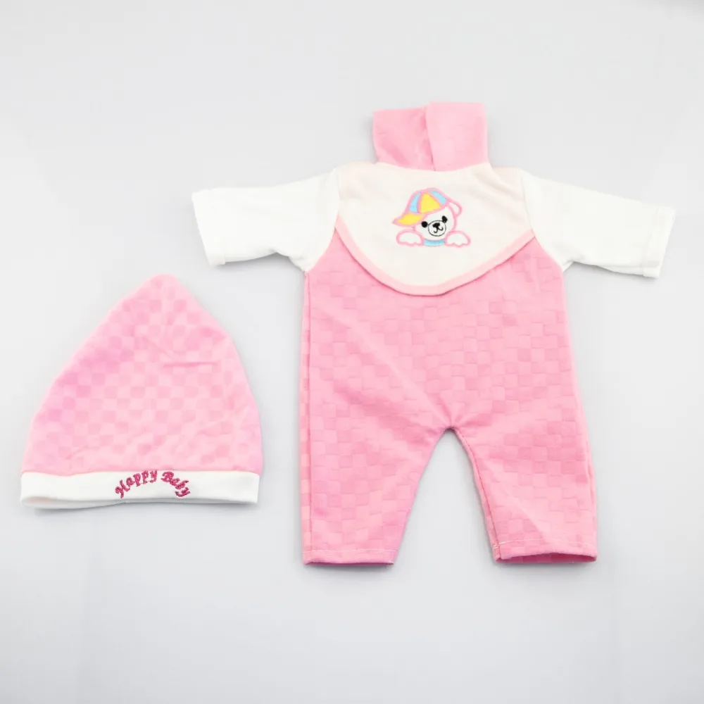 Детская шапка с медвежонком хлопковая веревка 16 дюймов Reborn Baby Doll шерсть Happy Bib