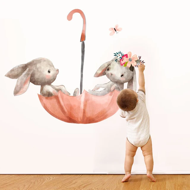 Special Price Cartoon sticker Animal rabbit painting wall stickers nordic style for kids rooms baby diy home decoration accessories wallpaper Special Price Cartoon sticker Animal rabbit painting wall stickers nordic style for kids rooms baby diy home decoration accessories wallpaper