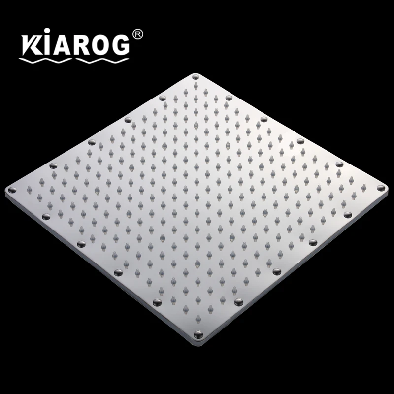 Ceny 12 Cal zasilany wodą opady deszczu głowica prysznicowa Led. Łazienka 30cm * 30cm 3 zmiana kolorów doprowadziły prysznica bez ramię prysznicowe. Chuveiro Led