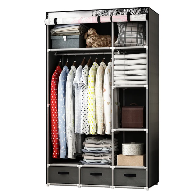 Large Capacity Wardrobe Assembled Nonwoven Fabric Multifunction Storage