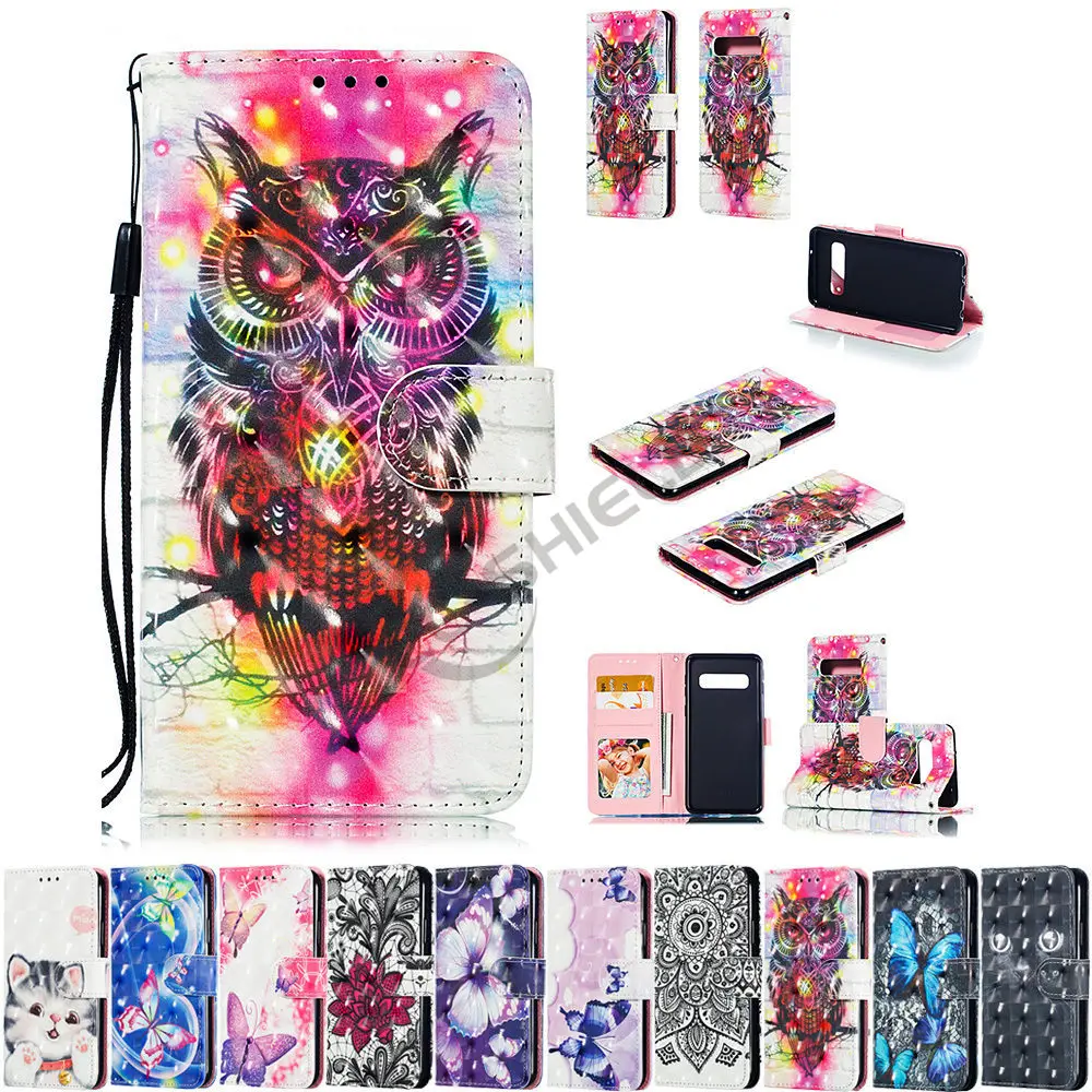 

3D Cover For Samsung Galaxy S10 S 10 G973 G973F G973FD Silicone Flip Photo Frame Wallet Phone Case SM-G973F SM-G973FD Case Bag