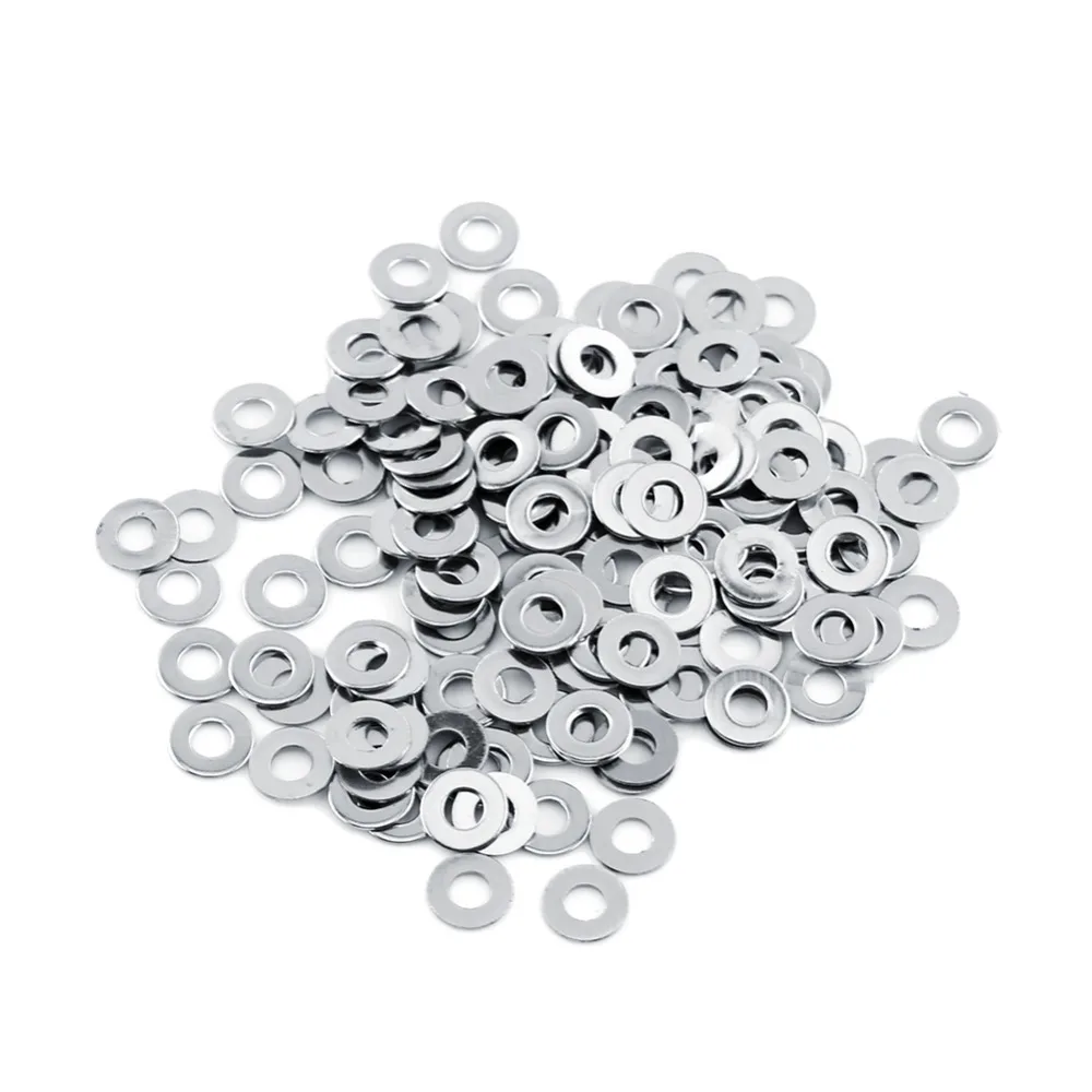 

304 Stainless Steel Flat Washers 100pcs/Lot M3 Metric Washers Screw Repair Kit Tool arandelas de aluminio arandelas de metal
