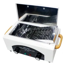 High Temperature UV Sterilizer Box Nail Art Tool Sterilizer Box with Hot Air Disinfection Cabinet For