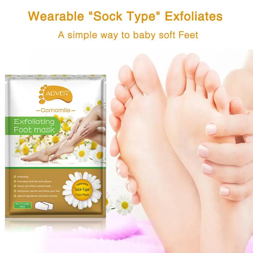 Hot Remove Dead Skin Foot Mask Peeling Cuticles Heel Feet Care Anti
