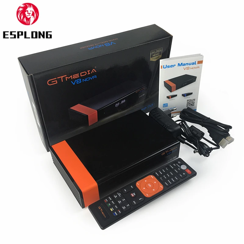 

GTMEDIA V8 Nova Satellite TV Receiver Upgrade Freesat V8 DVB-S2 H.265 Built-in WIFI Receptor 1 Year Europe Cline TV Box D1 Radio