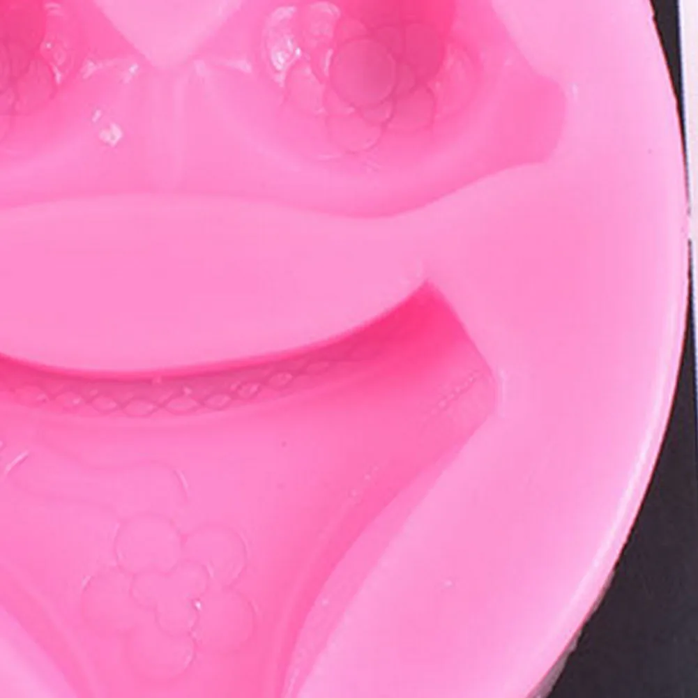 Cake Mould Bikini Shape Diy Cake Muffin Baking Silicone Chocolate Mold Lotion Bars Soap Moulds 1Pc Bikini