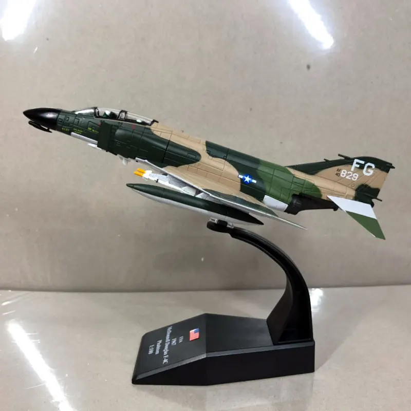 AMER 1/100 масштаб военная модель игрушки США Макдоннелл Дуглас F-4C Phantom II истребитель литой металлический самолет модель игрушки для коллекции