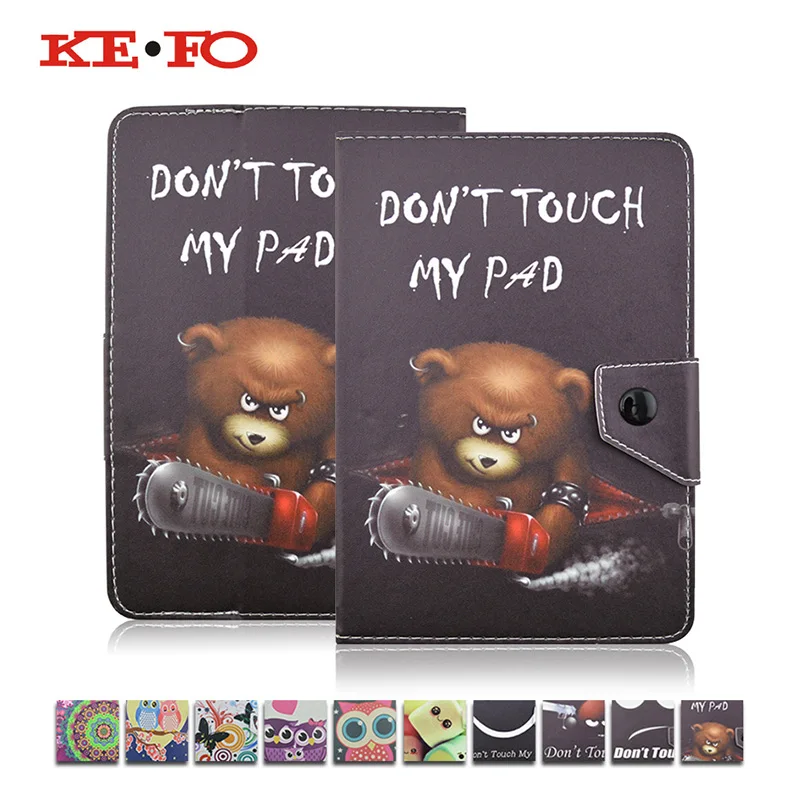 

KeFo Printed Cover for Digma Plane 7700T 4G Case For Tablet 7 inch Universal PU Leather Cases For Acer Iconia B1-730HD