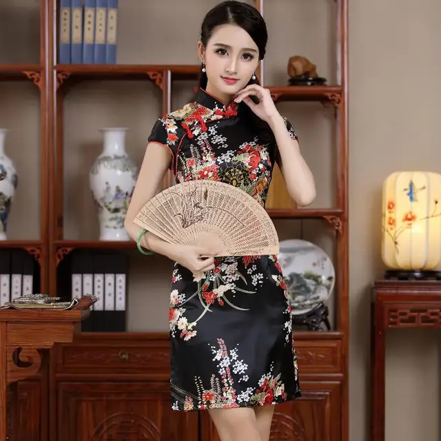 chinese qipao wedding silk red traditional chinese