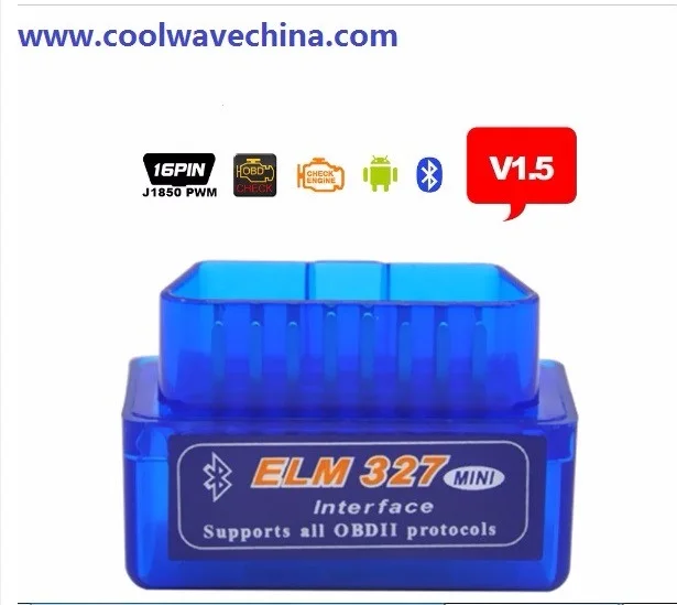 

OBD 2 Real ELM 327 V 1.5 ELM327 Bluetooth OBD2 v1.5 Android Car Scanner Auto Automotive Diagnostic Tool OBDII Scanner Automotriz