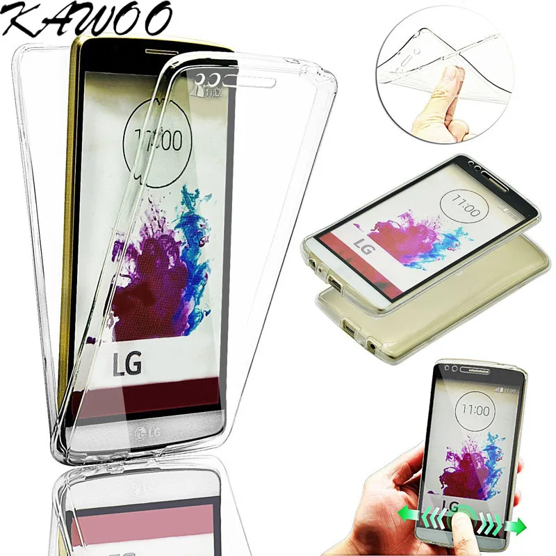 

G3 Capa 360 Degree Full Body Clear TPU Soft Silicone Rubber Case Cover For LG G4 G5 G6 Q6 K4 K7 K8 K10 G4 Stylus G4 Beat Fundas