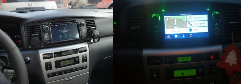 Best SilverStrong Android9.0 Car 2Din 4G For Toyota Corolla E120 Universal for TOYOTA Auto Radio car player 3