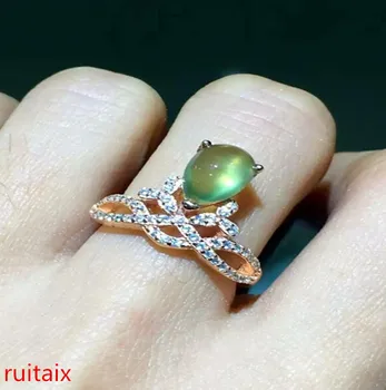 

KJJEAXCMY fine jewelry 925 Simple silver ring with small and fresh natural grape lady stone ring kjujki werty