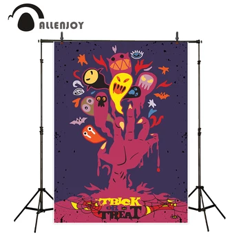 

Allenjoy photography background Hell demon trick or treat Halloween theme backdrop professional photo background studio