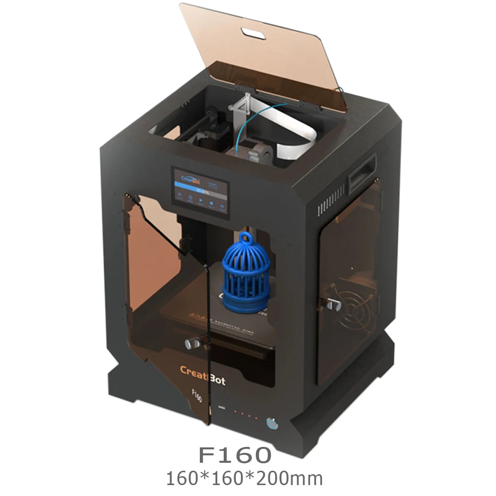  F160 CreatBot 3D Printer Single Extruder 160*160*200mm 1.75mm ABS Printing Cheap 3d printer Ultem P