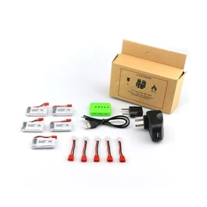 

5PCS 3.7V 500MAH Battery and X5A-A12 Battery Charger for Syma X5HC X5HW X5A-A12(VA47A)