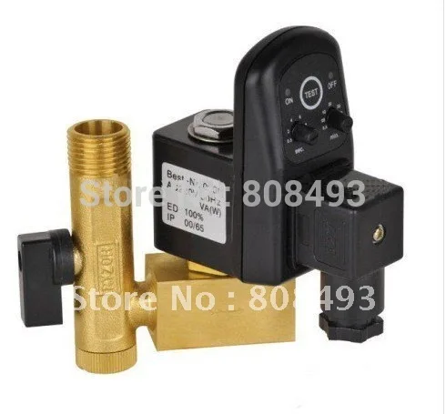 1/2'' Electric Drain Valve With Timer and Brass Tube Fitting | Обустройство дома